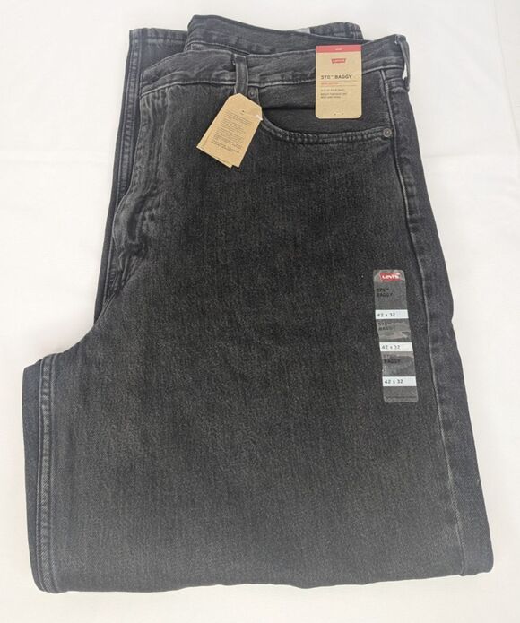 Levi's Other - Levi's Mens 578 Baggy Jeans A4750-0029 DARK WASH Size 42x32 100% Cotton NWT